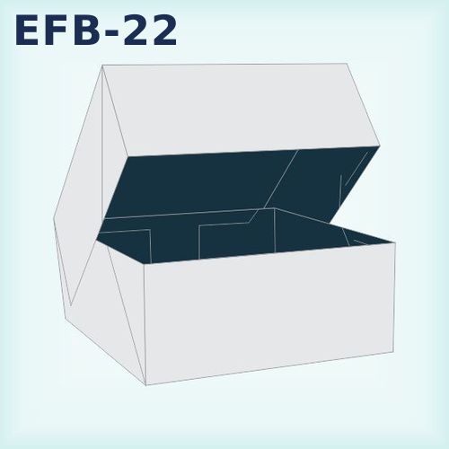 EFB-22 — 4 Corner Tray With Lid packaging