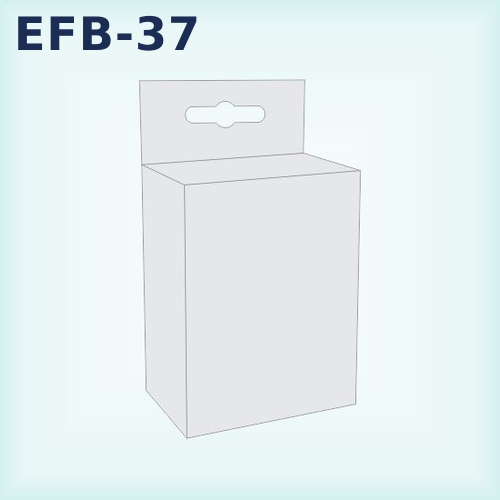 EFB-37 — 5 Panel Hanger Snap Lock Bottom packaging