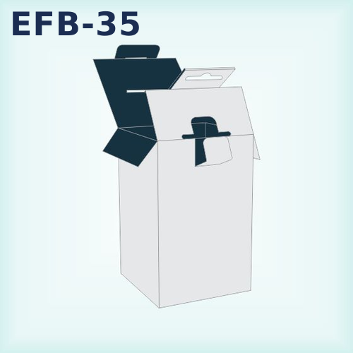 EFB-35 — Box With Hanging Locking Tabs packaging