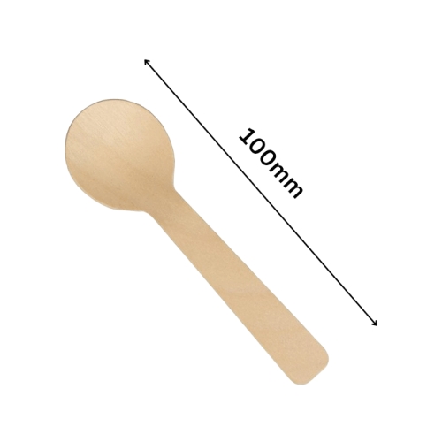 Wooden Ice Cream Spoons Birchwood packaging
