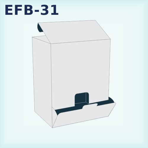 EFB-31 — Flip Out Open Dispenser Box packaging