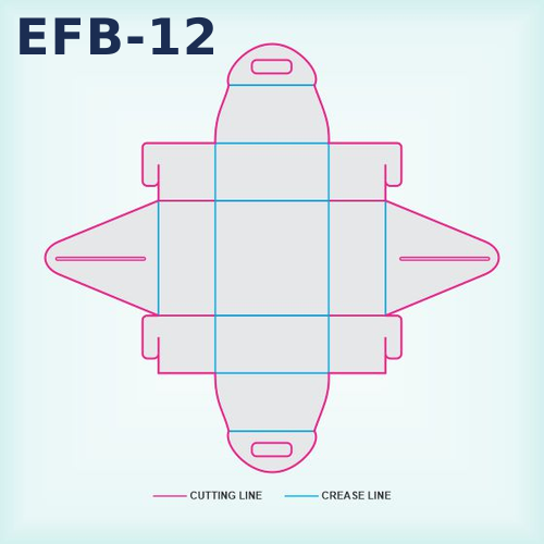 EFB-12 — No Glue Cake Boxes packaging