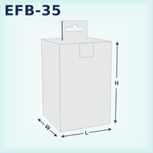 EFB-35 — Box With Hanging Locking Tabs